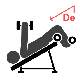 Decline Triceps Press - Starting position