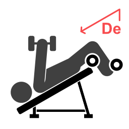 Decline Chest Fly - Starting position